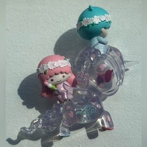 tokidoki Silver and Pink Roller Skating Figure
